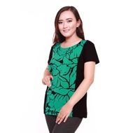 HIJAU Greeny Green Nursing Top, Nursing Top, Black & Green Combination, by Baju Island
