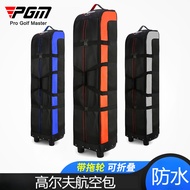 PGM Golf Bag with Wheels Golf Checked Bag,Thickened Waterproof  Airline Bag , Foldable Travel Bag wi