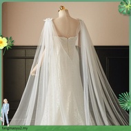 3*3M Cathedral Wedding Cape Veil Sequined Lace Shawl Bridal Shoulder Veils Tulle Long Cape Cloak Wed