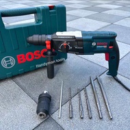 สว่าน สว่านโรตารี่ สว่านบอส 3 ระบบ รุ่น GBH2-28 DFR 1500W พร้อมดอกเจาะปูน 3 ดอก ดอกสกัด 2 ดอก หัวจับ