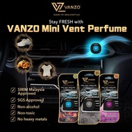 ORIGINAL VANZO anzo Car Mini Vent Perfume 2ml Size：7.7cm(L) × 2cm(W) × 18cm