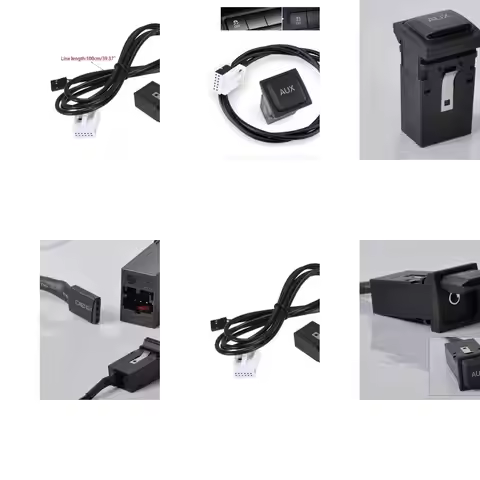 RCD310 RNS315 Car Socket Switch AUX Cable for VW1 Golf R MK6 MK5