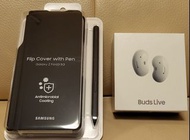 全新 Samsung Buds Live + Z FOLD 3 flip cover with pen