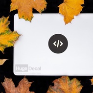 PPC Decal Sticker Macbook Decal Stiker Laptop Apple - Code Logo