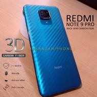 Redmi Note 9 - Note 9 Pro - Note 9s - Note 9 Pro Max Back Skin Carbon Film 3D