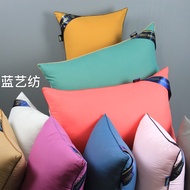 2pcs Feather Velvet Neck Support Hotel Neck Pillow Feather Velvet Pillow