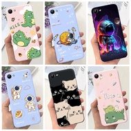 For Vivo Y71 1724 1801i Case New Design Lovely Astronaut Dinosaur Soft Jelly Silicone Phone Cover For Vivo Y71i Y71A Casing