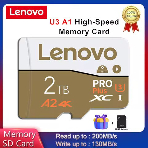 Lenovo 2TB 512GB Extreme Pro SDXC UHS-II V90 300MB/s for Professional Photography 8K Ready 2025 Newe
