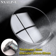 2.0mm Thickness Sapphire Glass 28mm 30mm 30.5mm 32mm 38mm Diameter Watch Glass Smart Watch Universal