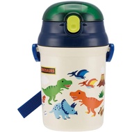 Skater Silicone Straw Bottle Plastic Water Bottle Dinosaur 340ml SST3H Japan water bottle