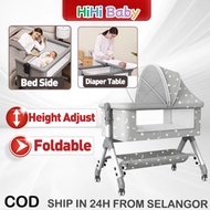 🔥Free Mat🔥Multifunctional Tilam Baby Cot Katil Baby Bed Bedside Baby Crib with Mosquito Net Baby Cra