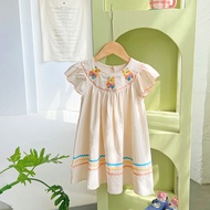 [Babydoraa] DUDU CREAM DS-92 Imported Girls' Dresses for ages 1-6 years