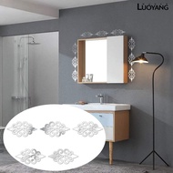 LY-10Pcs Attractive Wall Sticker Easy Installation Acrylic Mirror Surface DIY Tile Decal for Home