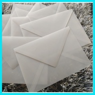 ● ℉ ☃ White transparent envelope used for inviting wedding birthdays