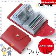 DAPHNE Pocket , Solid Color Simple Card Holder Bag, PU Leather Card Holder Wallet Credit ID Card Org