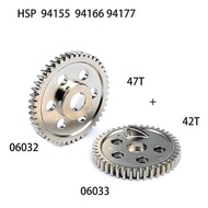 New Metal 42T 47T Gears Steel Reduction Gear 06032 06033 for 2-Speed HSP 94155 94166 94177 1/10 Vort