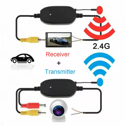 2.4G Wireless Transmitter & Receiver 12V Car Rear View Camera For Cars Reverse Rear View Backup Came