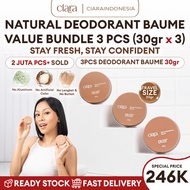 [bundling 3pcs] Ciara Natural Deodorant Eliminates Body and Underarm Odor Natural Anti Odor No. 1 in