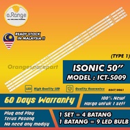 ICT-5009 ISONIC 50" LED TV BACKLIGHT(LAMPU TV) ISONIC 50 INCH LED TV BACKLIGHT ICT5009