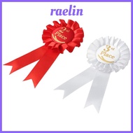 RAELIN Ribbon Award Set, Blue,Red,White Recognition Ribbons Rosette Ribbon, Honorable Ribbon