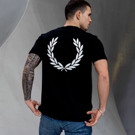 Fred Perry Original Men's Short-Sleeve T-Shirt Pure Cotton Crew Neck  Stylish Logo Men's T-Shirt T-s