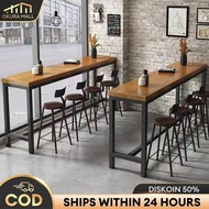 Iron Legs Cafe Table 180Cm Iron Coffee Table Minimalist Dining Table Terrace Coffee Table Cafe Table