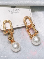 10k Nontarnish Rope Pearl Earrings