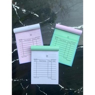 MINI CASH NOTES, 3 PLY NOTES, SIZE 1/ 8 FOLIO