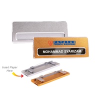 Aluminium Alloy Reusable Name Tag | Reusable Name Tag Student Staff | Name Tag | Aluminium Name Tag