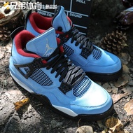 Brother Sports Air Jordan 4 x Travis Scott AJ4 Blue Suede Joint Name 308497-406