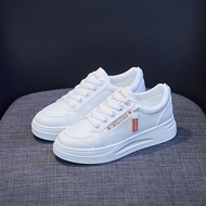 IELGY White female new Korea student running shoes board shoes female breathable casual