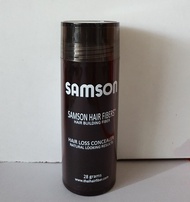 Samson สีน้ำตาลเข้ม ผงไฟเบอร์ ปกปิดผมบาง สำหรับคนผมน้อย บาง รอยแสกกว้าง