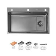 ซิงค์ฝัง 1 หลุม MEX SM761GFGM 76 ซม. สีดำ (1286604)