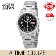 [Time Cruze] Seiko 5 SNKE63J Automatic Japan Made Stainless Steel Black Dial Men Watch SNKE63J1