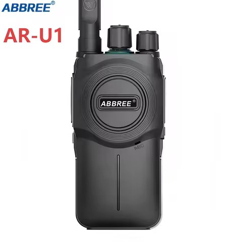 ABBREE AR-U1 Walkie Talkie UHF 400-470MHz 16 Channels Long Range VOX Portable Two Way Radio For Hunt