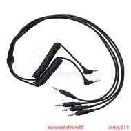 Saramonic SR-C2019 Adapter Cable 3.5มม.TRS 3.5mm TRS Male x2 to 3.5mm TRS Male x4 สายอะแดปเตอร์ by t