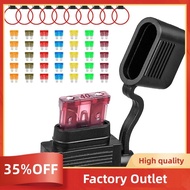 10Pack Inline Fuse Holder 12V,12 AWG Waterproof Fuse Holder with 35Pcs (5A/7.5A/10A/15A/20A/30A/40A)