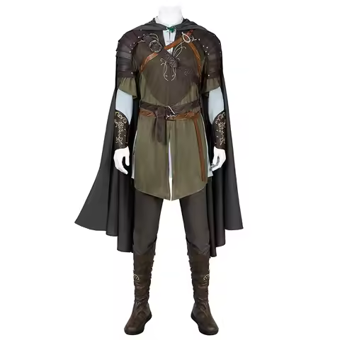 Rings King Aragorn Cosplay Costume Top Pants Cloak Accessories Outfit Full Set Halloween Strider Est