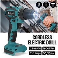 13mm Cordless Brushless Electric Drill Driver Portable Power Screwdriver For Makita 18V Battery