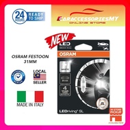 GENUINE OSRAM LED Festoon 31 mm 12 V Cool White 6000 K 6438 10×31 Car Interior Light LEDriving SL C5