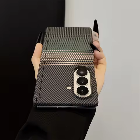 Luxury Kevlar Carbon Fiber Magnetic Phone Case For Samsung Z Fold 7 and Huawei X6 X5 Magic V5 or Viv