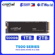 Crucial T500 Series PCIe Gen4 NVMe M.2 SSD – Up to 7200MB/s Read itw