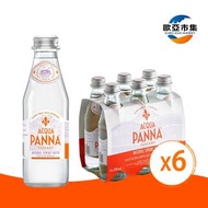 Acqua Panna 意大利天然泉水 玻璃樽裝 6支 (6x250毫升) | 新舊包裝隨機發送