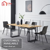 LIKE BUG: Retro Feels Rubber Wood Dining Table / Meja Makan / Dining set /  Meja Study