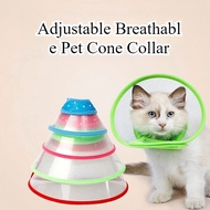 Pet Recovery Dog Cones Cat Cones After Surgery Adjustable Breathable Dog Cone Collar Soft Plastic Pu