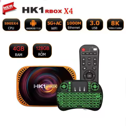 NEW HK1 RBOX X4 / X4S Android 11 Amlogic S905X4 Smart TV BOX vs hk1 x4s x3 2.4G&5G Dual Wifi 1000M 8