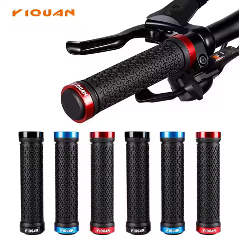 Bicycle Handlebar Grips Bike Handlebar Grips Double Lock-On Shock-Absorbing Comfortable Cycling Hand