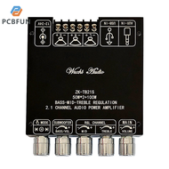 pcbfun ZK-TB21S โมดูลบอร์ดเครื่องขยายเสียง2.1ช่องซับวูฟเฟอร์ TPA3116เสียงแหลมกลาง
