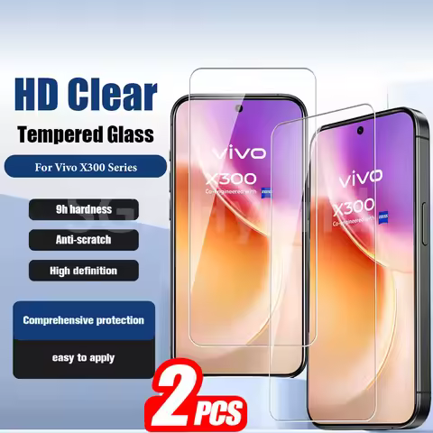 2PCS 9H Unlock Glass For Vivo X300 VivoX300Pro Screen Glass Tempered Protector VivoX300 Pro X300Pro 