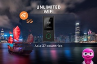 4G/5G Pocket WiFi สำหรับใช้ในประเทศและภูมิภาคเอเชีย (รับที่สนามบินมาเลเซีย)